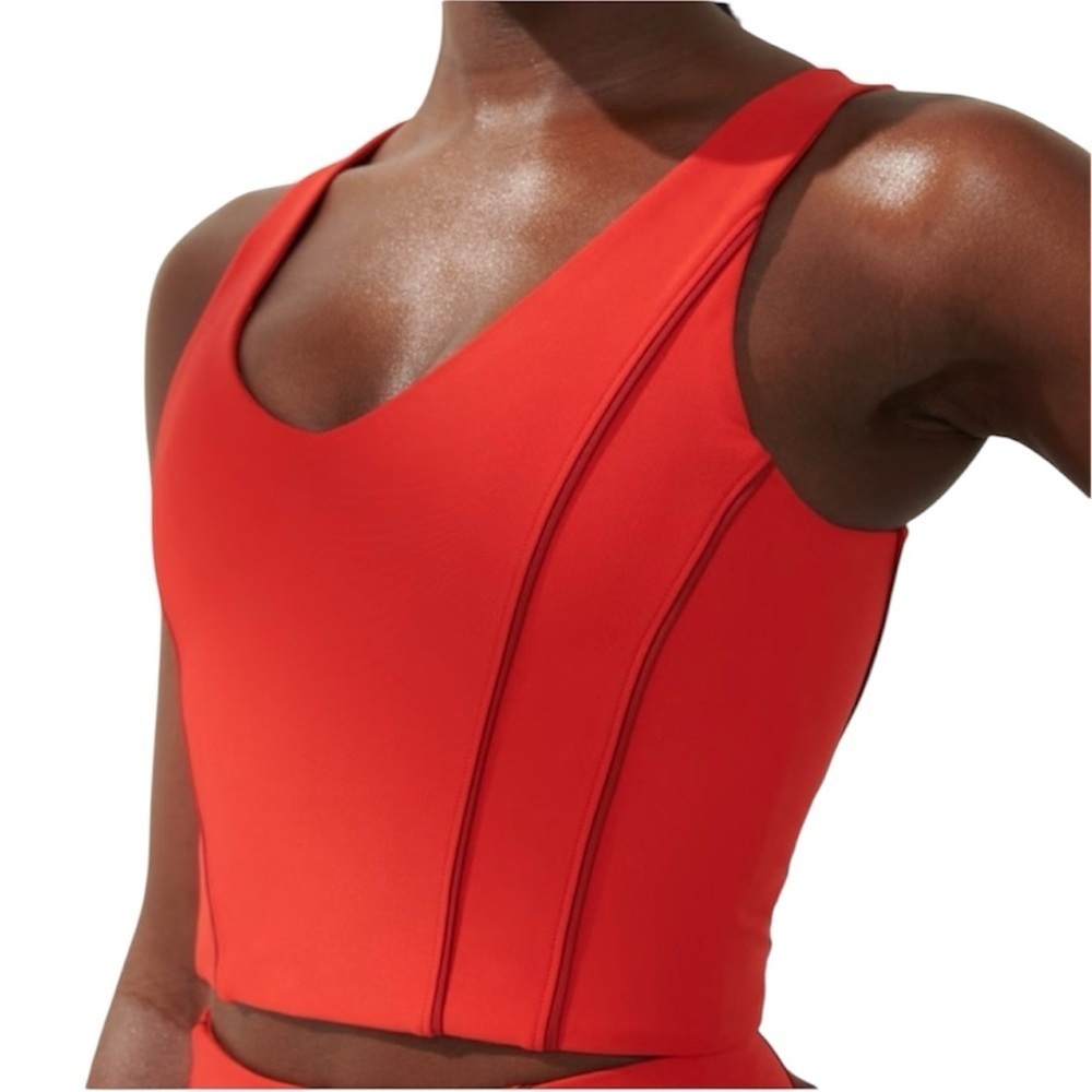 Abercrombie & Fitch YPB Corset Slim V Neck Tank Top